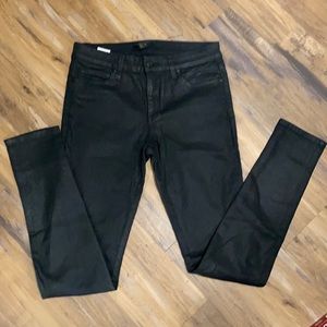 Joe’s Jeans Black Coated Mid Rise in Black 28
